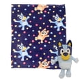 thumbnail image 1 of Bluey Hooray Kids Silk Touch Throw Blanket with Plush Hugger - Ultra Soft Plush Character Pillow for Kids, 1 of 5