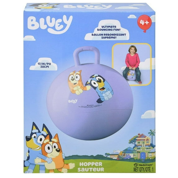 Bluey Hopper Ball Durable Fun for Active Play PVC, Blue, 15 inches
