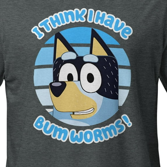 Bluey I Think I Have Bum Worms Dad Shirt, Retro Dad Bluey Shirt, I Think I Have Bum Worms, Bandit Heeler Shirt, Unisex S-5Xl Hot Trending Shirt Shirt, Sweatshirt, Hoodie