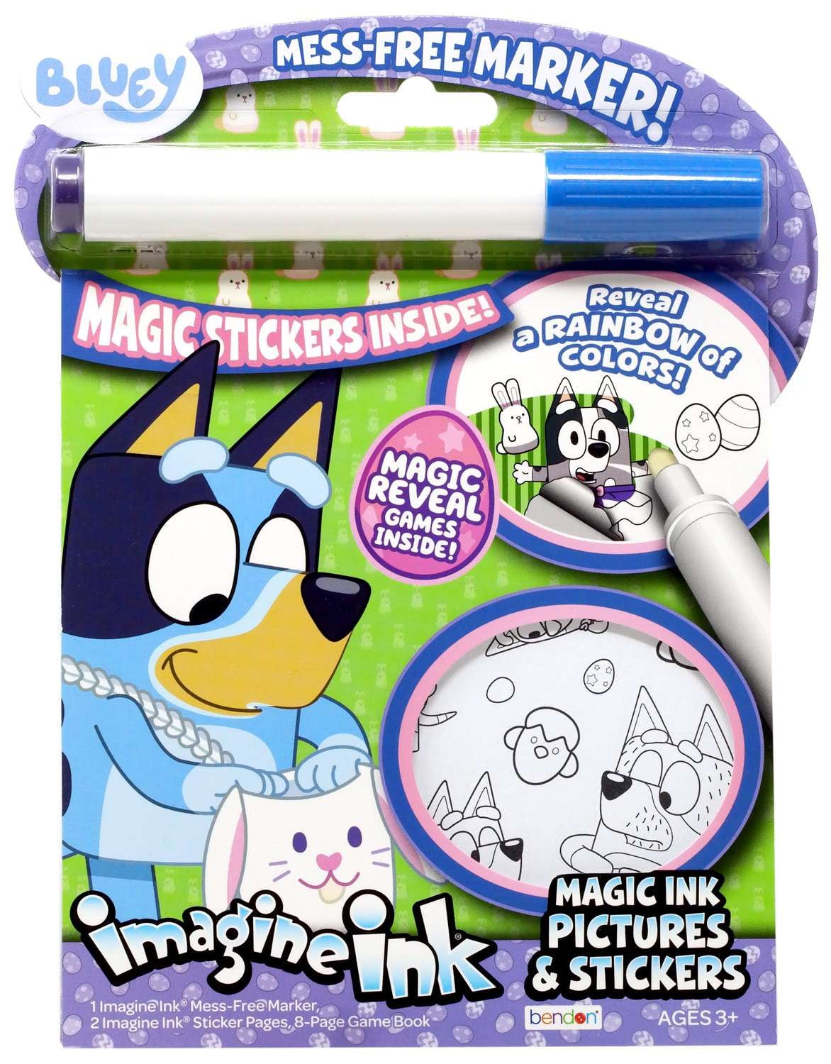 Bluey Imagine Ink Magic Ink Pictures & Stickers Activity Book