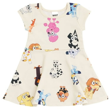 Bluey Infant Baby Girls Dress Infant to Big Kid