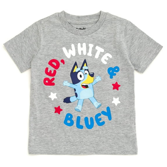 Bluey July 4th Toddler Boys T-Shirt Toddler to Big Kid