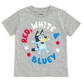 thumbnail image 1 of Bluey July 4th Toddler Boy Girl T-Shirt Toddler to Big Kid, 1 of 5