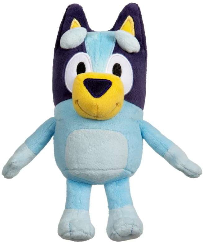 Blue Jumbo Plush Dog with Soft Deluxe Materials