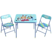 Bluey Kids' 3-Piece Table and Chairs Set, Blue