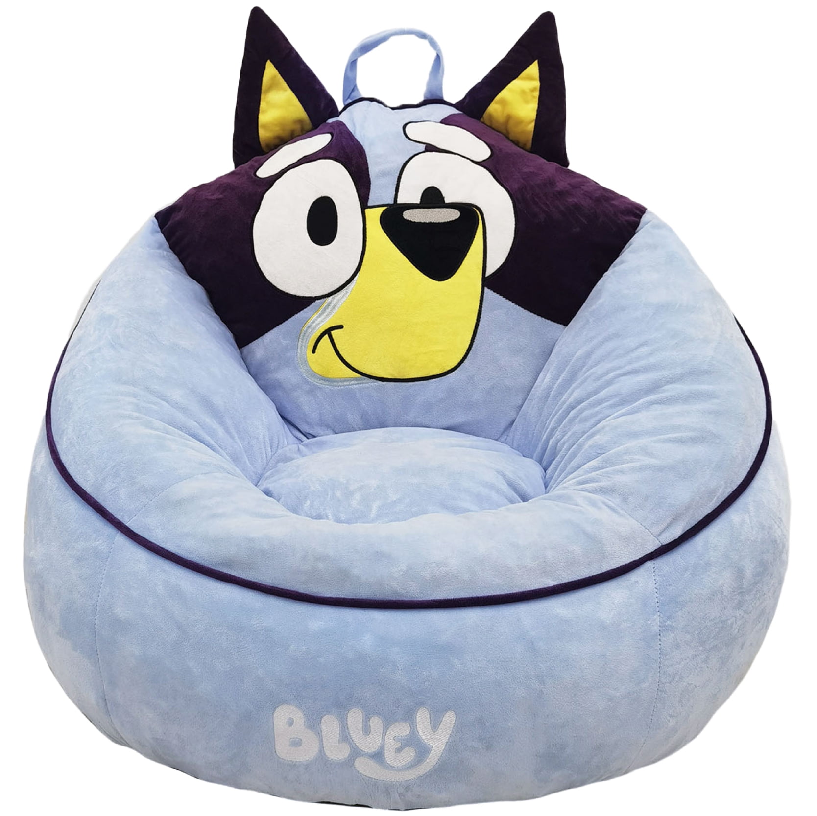 Bluey Kids' Compressed Foam Bean Bag Chair, Blue, 24