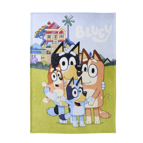 Bluey Kids Silk Touch Throw Blanket Set, 46x60 inches