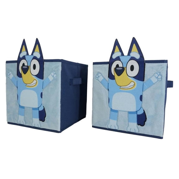 Bluey Kids' Figural Storage Cube, Blue, Pack of 2