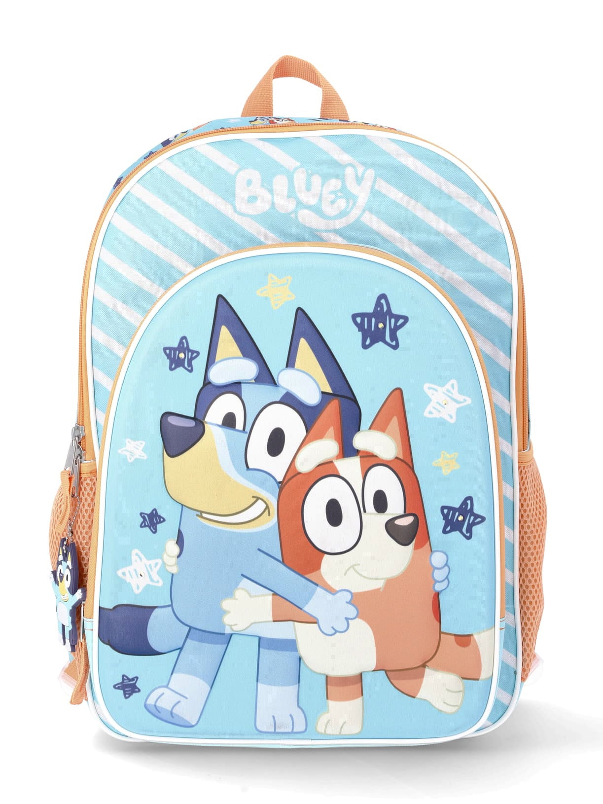 BBC Bluey & Bingo Kids' Unisex 17" Light-Up Stars and Stripes Backpack, Mint