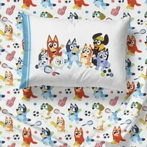Bluey Lets Play Sports 3 Piece Twin Size Kids Sheet Set