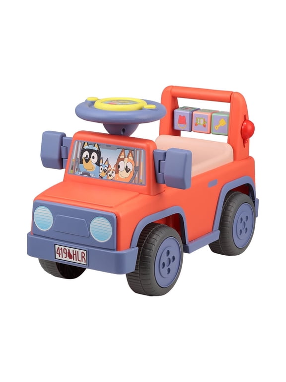 Licensed Interactive Ride-On Push Car for Boys and Girls, Foot-to-Floor, Ages 1-3, Orange