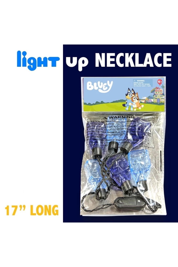 Light Up Necklace 6 Bulbs on Card