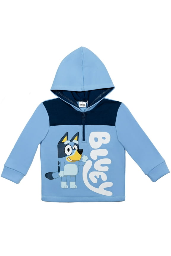 Little Boys Fleece Half Zip Hoodie Toddler to Big Kid