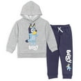 thumbnail image 1 of Bluey Little Boys Fleece Pullover Hoodie and Pants Outfit Set Toddler to Little Kid, 1 of 5