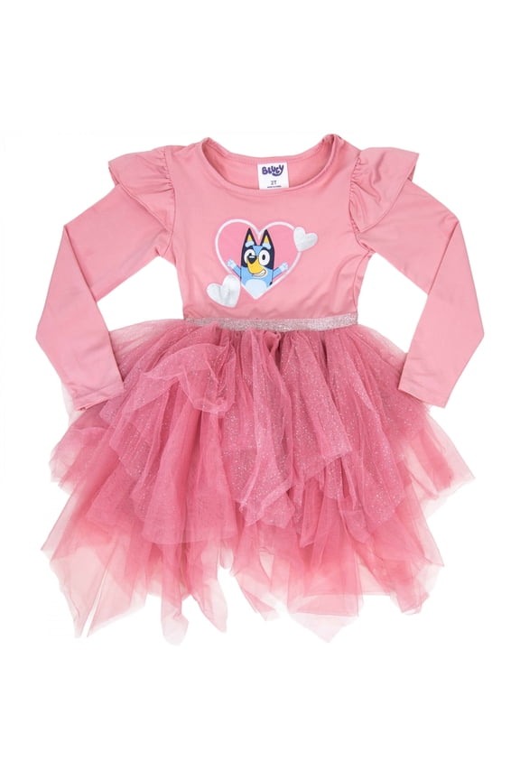 Long Sleeve Girl's Ballerina Tutu Dress-Toddler 4T