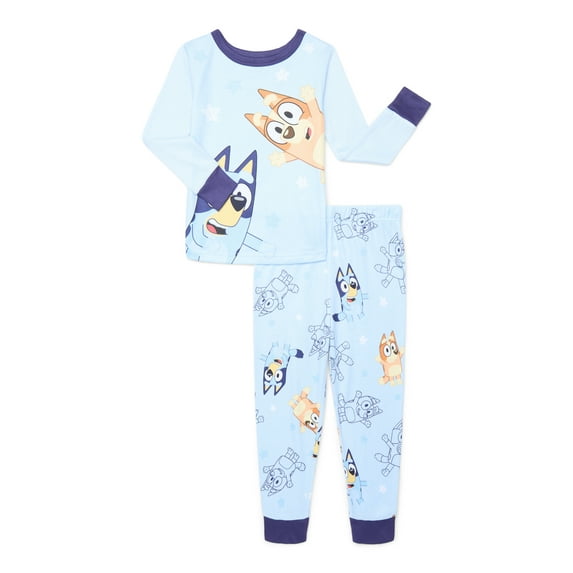 Bluey Boys Top and Pants Pajama Set, 2-Piece, Sizes 4-10