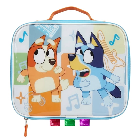 Bluey Lunch Bag with Handle 1Pc, Bluey and Bingo Insulated Reusable Thermal Lunch Box for School Travel Gift, Leakproof Bento Style