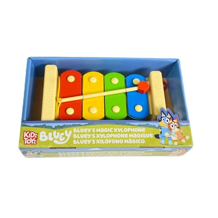 Kidz Toyz Bluey Magic Xylophone - Musical Toy for Kids with Child-Safe Mallet