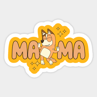 Bluey Mama Chilli Happy Mother'S Day Sticker Bluey Stickers For Kids ...