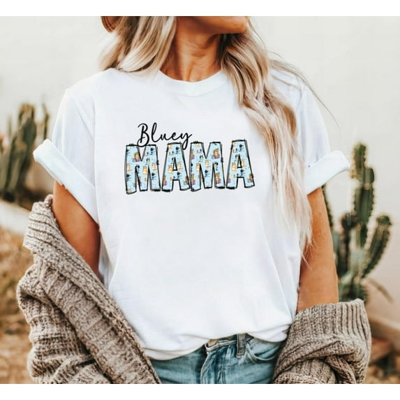 Bluey Bluey Mama Sand Tshirt, Mama Shirt, Bluey Tshirt Adult, Mom Gift, Mom Shirt, Bluey Shirt, Unique Mom Shirt, Trendy Mama Shirt, Womens Tshirt Tshirt, Sweatshirt, Hoodie