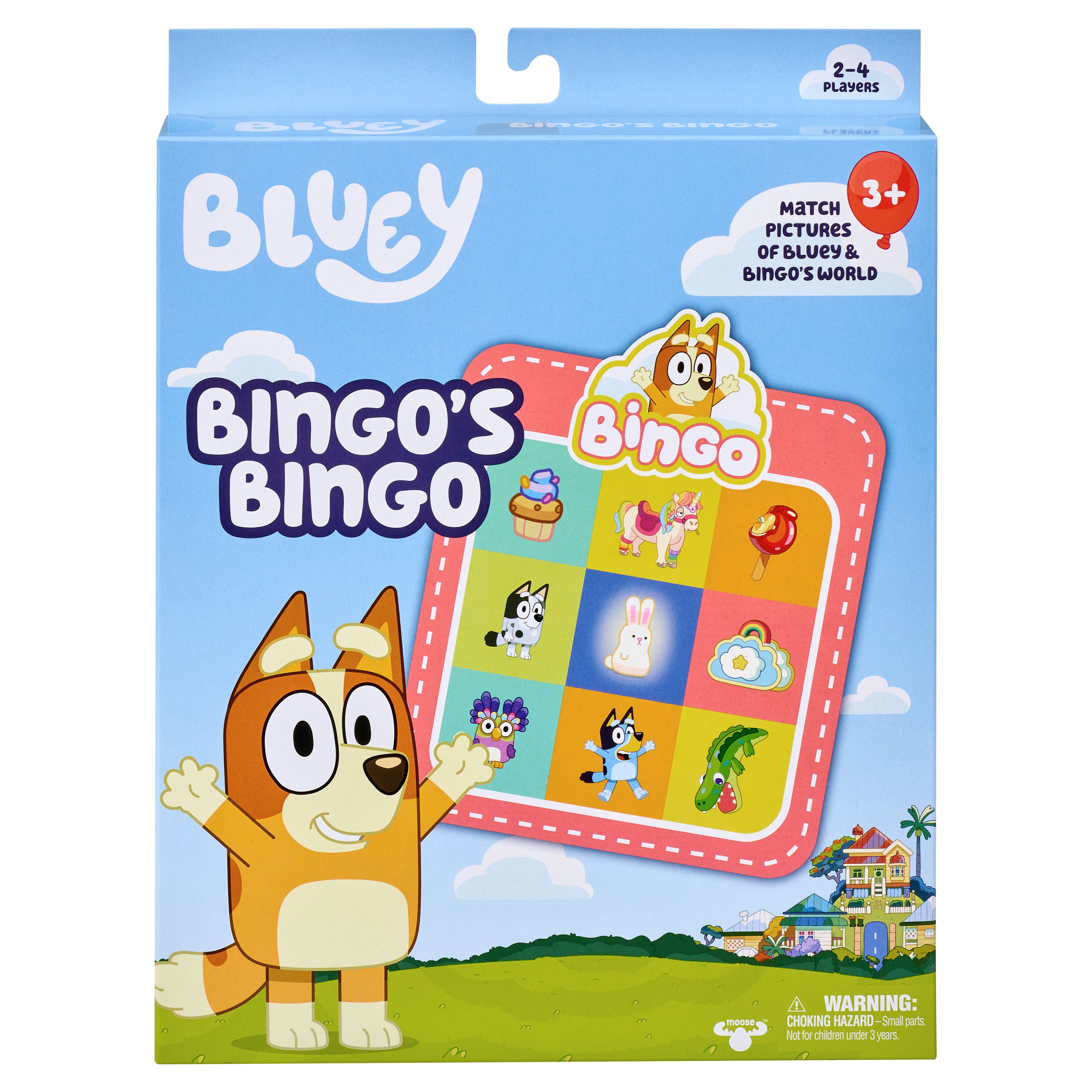 Bluey, Matching Game -Bingo's Bingo, Match Pictures of Bluey & Bingo's  World, , Preschool, Ages 3+ 