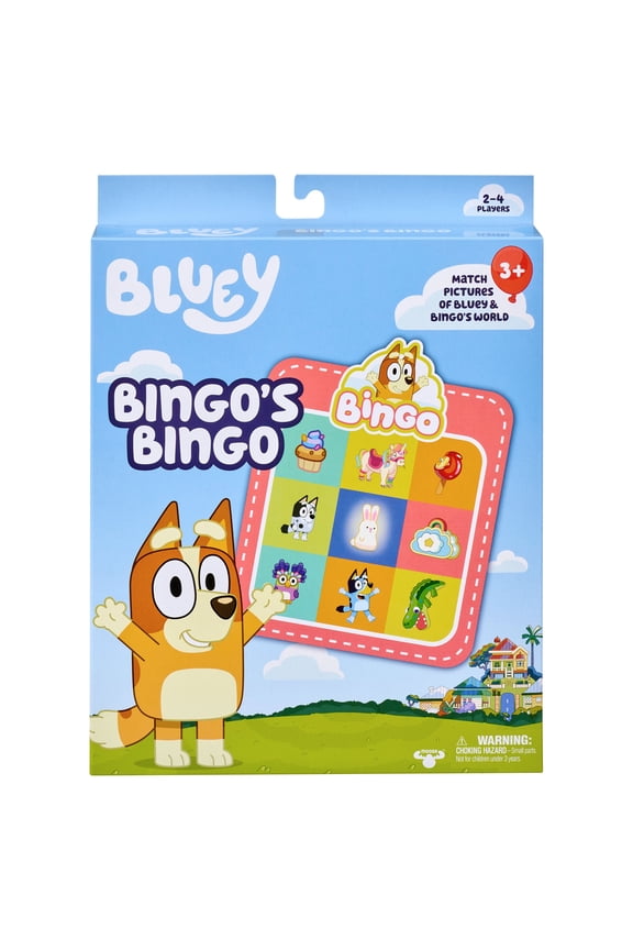 , Matching Game -Bingo's Bingo, Match Pictures of Bluey & Bingo's World, , Preschool, Ages 3+