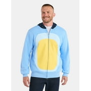 BLUEY Men's and Big Men's Bandit Halloween Cosplay Zip Hoodie, Sizes S-3XL