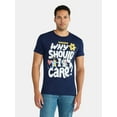 thumbnail image 1 of Bluey Men's and Big Men's Why Should I Care Graphic Tee, Sizes S-3XL, 1 of 5