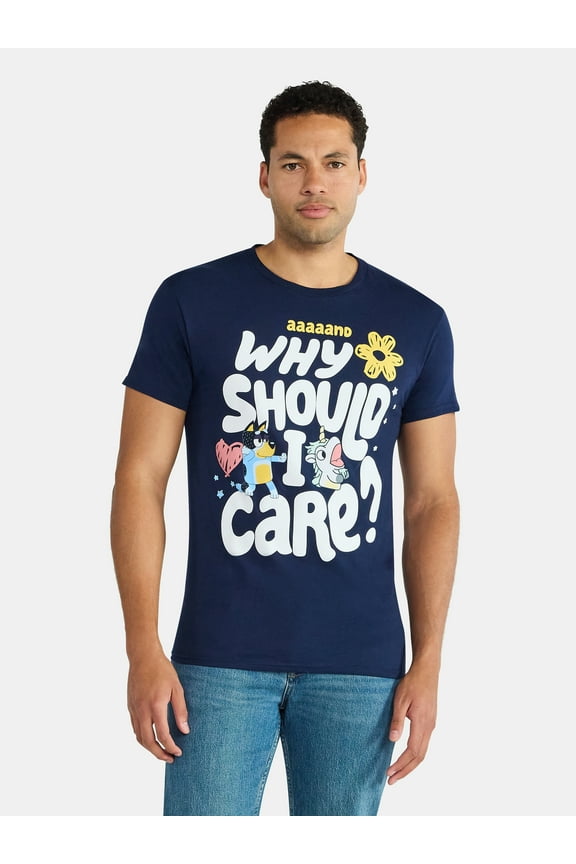 Men's and Big Men's Why Should I Care Graphic Tee, Sizes S-3XL
