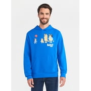 Bluey Men's and Big Men's Graphic Hoodie with Long Sleeves, Sizes XS-5XL