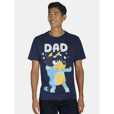 Bluey Men's & Big Men's Graphic Tee Shirt, Sizes S-3XL