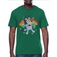 thumbnail image 1 of Bluey Men's & Big Men's St. Patrick's Rainbow Graphic Tee Shirt, Sizes S-3XL, 1 of 5