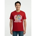 thumbnail image 1 of Bluey, Men's & Big Men's Valentine's Day Graphic Tee, Be Mine, Sizes S-3XL, 1 of 5