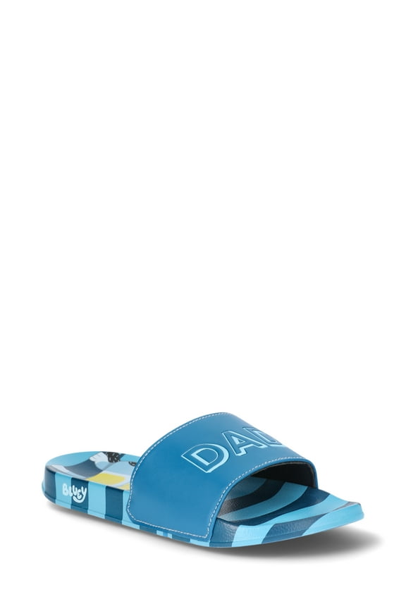 Bluey Men's Dad Goals Soccer Slide Sandals