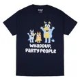 thumbnail image 1 of Bluey Men's Whaddup Party People Graphic Print T-Shirt Adult, 1 of 5