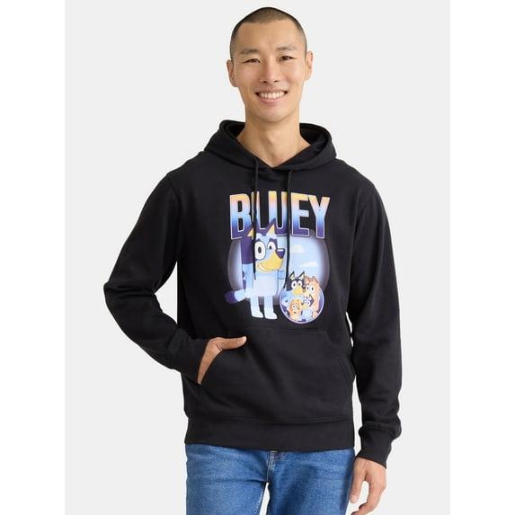 Bluey, Mens Graphic Hoodie, Rap, Sizes S-3XL