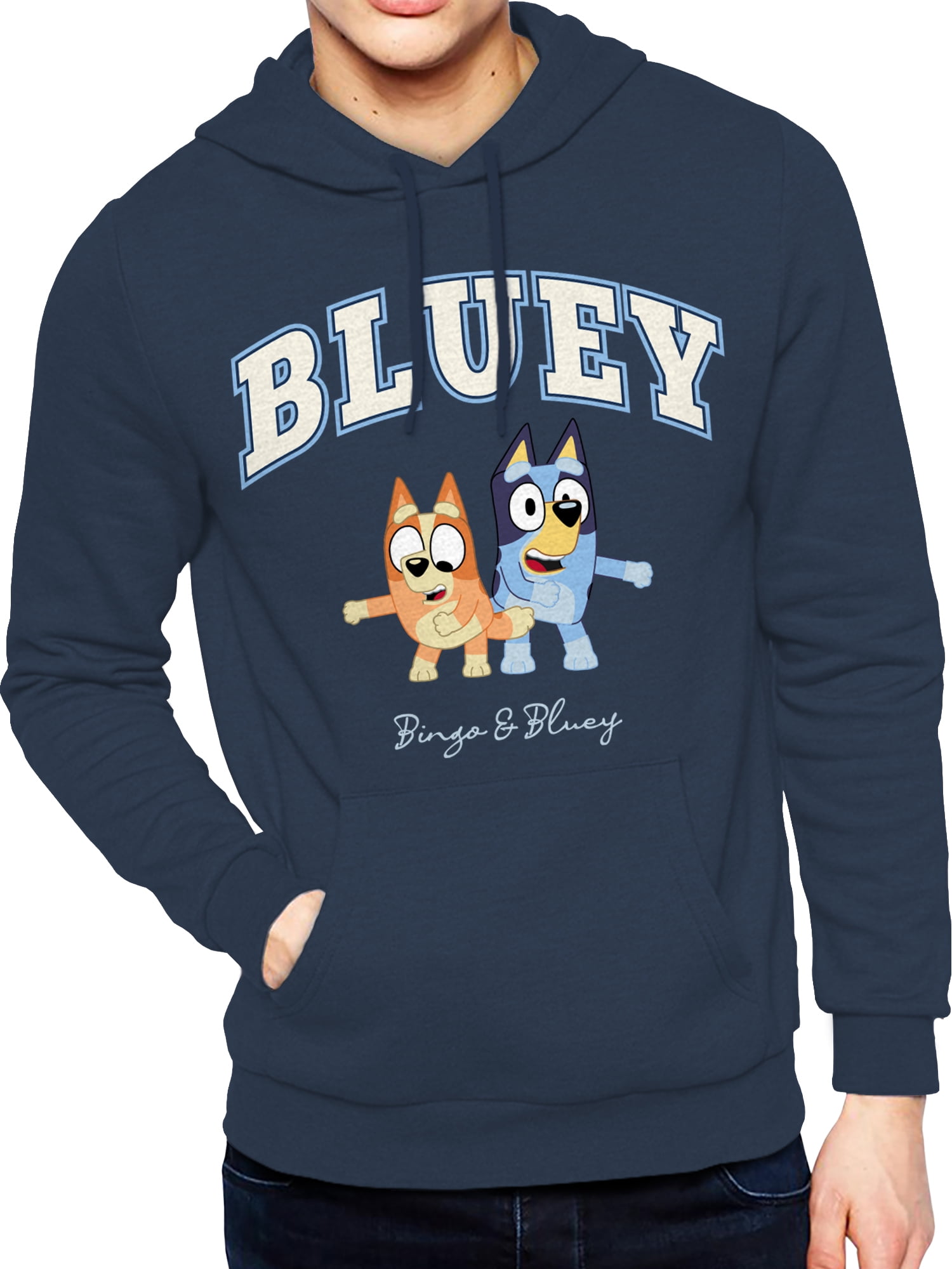 Bluey Mens Graphic Print Hoodie, Sizes XS-3XL