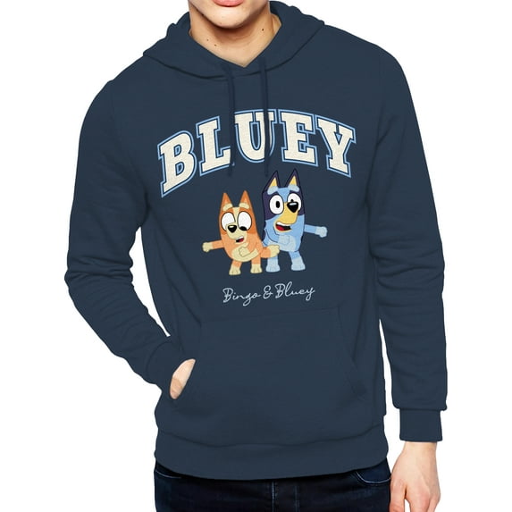 Bluey Mens Graphic Print Hoodie, Sizes XS-3XL