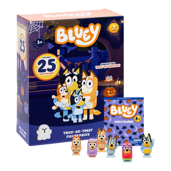 Multi Mode Fan Bluey Mini Figure Multi-pack, 25 ct, 1 inch figures - Walmart.com