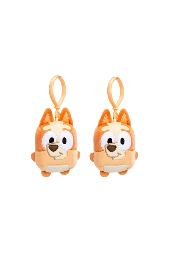 Mini Plush, Bingo 4.75 Inch Tall Plush Toys with Clip - Pack of 2