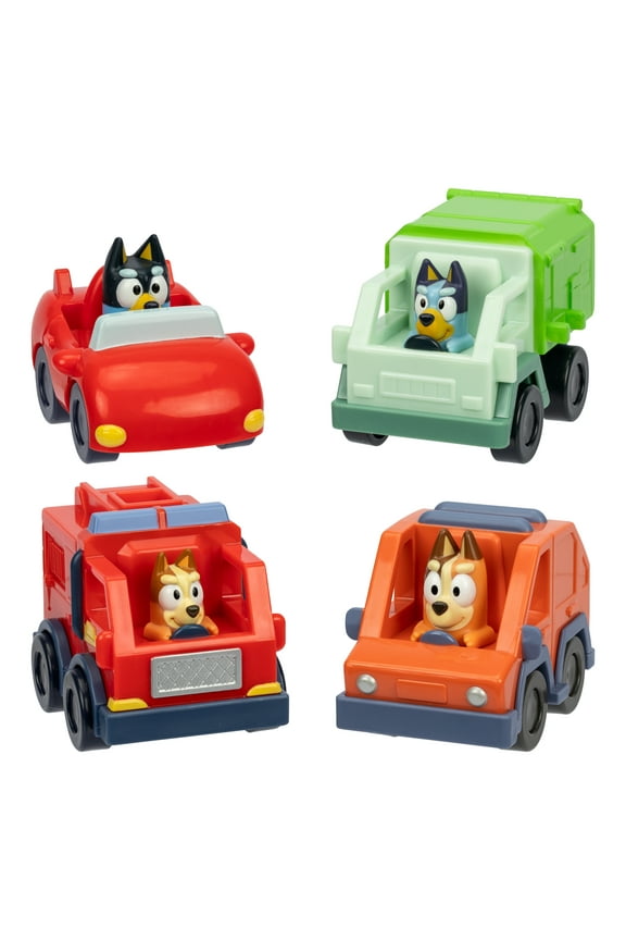 Mini Racers, The Most Popular Bluey Vehicles, Toys for Kids 3-6 Years, Styles May Vary