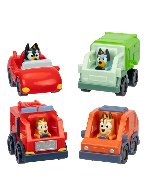 Mini Racers, The Most Popular Bluey Vehicles, Toys for Kids 3-6 Years, Styles May Vary