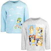 Bluey Bingo Dad 2 Pack Long Sleeve T-Shirts Toddler to Little Kid