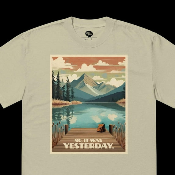 Bluey Mom/Dad Tshirt, "No, It Was Yesterday" Unisex S-5XL Hot Trending Shirt, Vintage Birthday Gift
