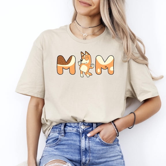 Bluey Mom T-Shirt, Bluey Mom Shirt, Bluey Birthday Party Shirt, Bluey Mom Shirt, Cute Bluey Mom Shirt, Mom Gift Shirt, Mothers Day Mom Shirt Unisex S-5XL Hot Trending Shirt, Vintage Birthday Gift