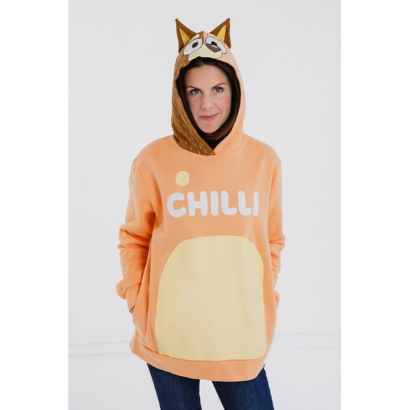 Bluey Mom Womens Fleece Matching Family Pullover Hoodie Adult