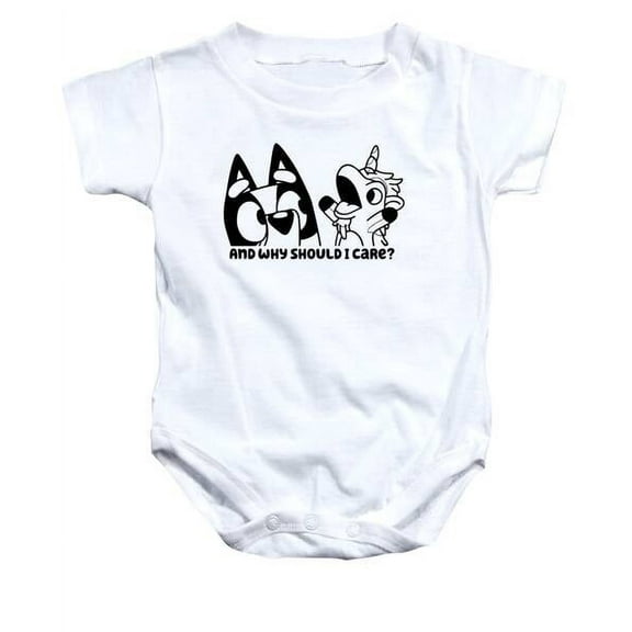 Bluey Muffin And Why Should I Care Baby Onesie Bluey Dog T-Shirt, Bluey Bingo Shirt, Bluey Birthday Girl Cute Baby Onesie, BABY BODYSUIT LAT 4424