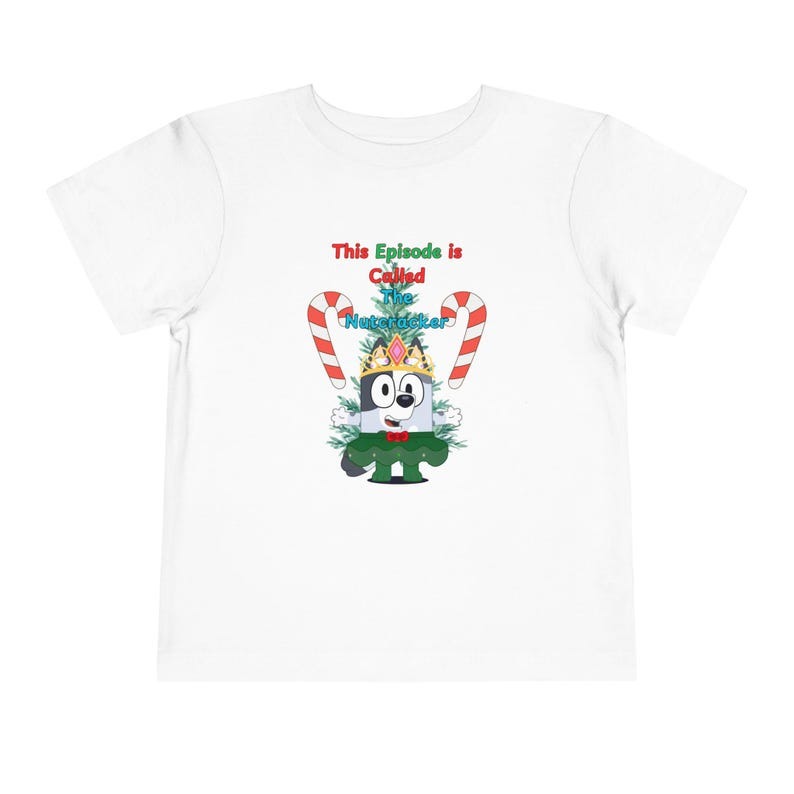 Bluey Muffin Nutcracker Christmas holiday ballerinaToddler Short