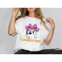 Bluey Muffin T-shirt, Muffin Cowboy Hat Shirt, Bluey Fan, Bluey Funny Gift