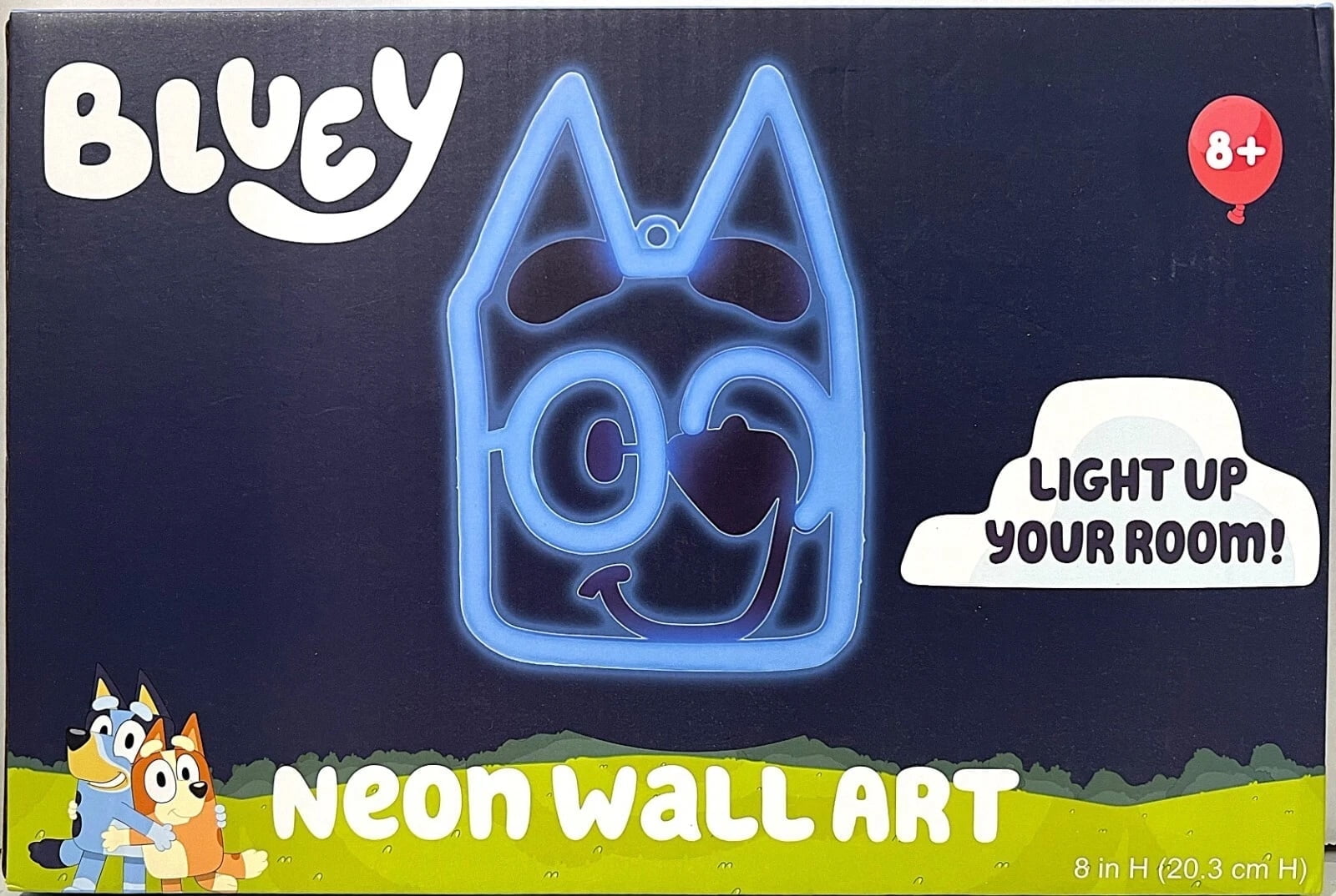 Bluey Neon Wall Art 5.5 x 8.1 Battery Operated Neon Signs